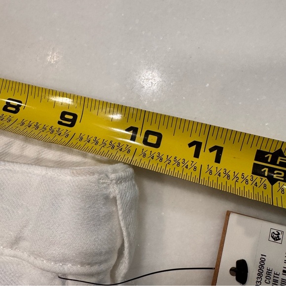 NWT Polo Ralph Lauren Girls White Denim Shorts Raw Hem, adjustable waist Size 4 - Picture 8 of 12